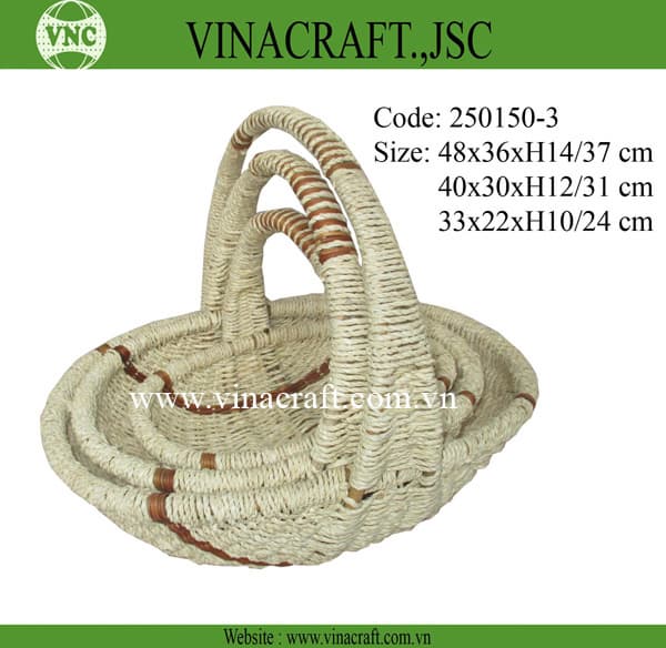 Wicker gift baskets empty from Vietnam